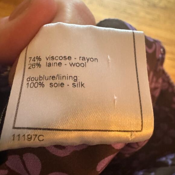 Chanel Purple Geometric Diamond Jacquard Tweed Skirt 01P - Picture 4 of 9